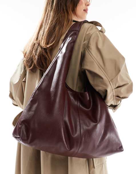 Pull&Bear - Sac de ville souple - Bordeaux - view 1