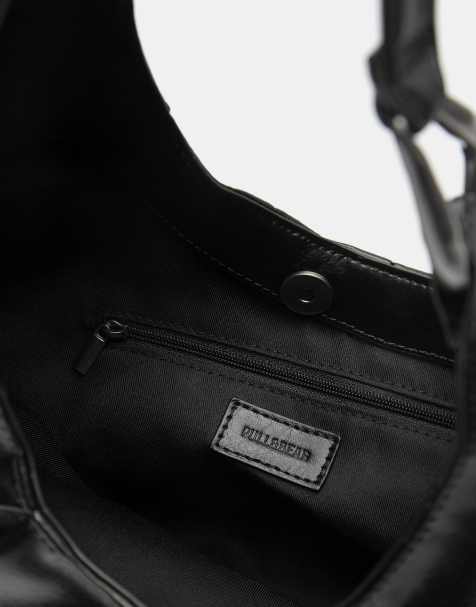 Pull&Bear - Sac porté épaule à anneau - Noir - view 1