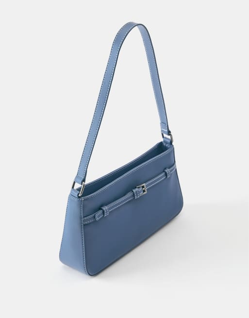 Pull&Bear - Sac porté épaule à boucle - Bleu, 2 de 5