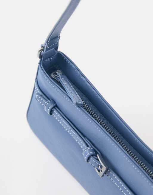 Pull&Bear - Sac porté épaule à boucle - Bleu, 4 de 5