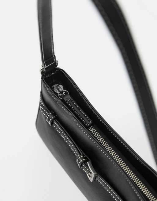 Pull&Bear - Sac porté épaule à boucle - Noir, 4 de 5