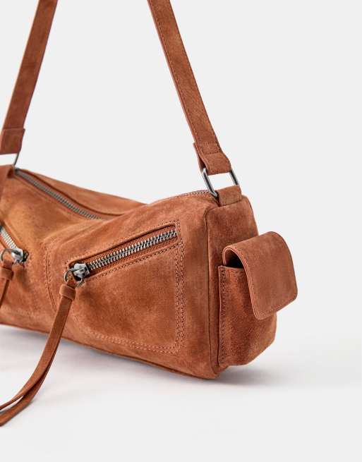 Pull&Bear sac porté épaule à poches multiples orange, 3 de 5