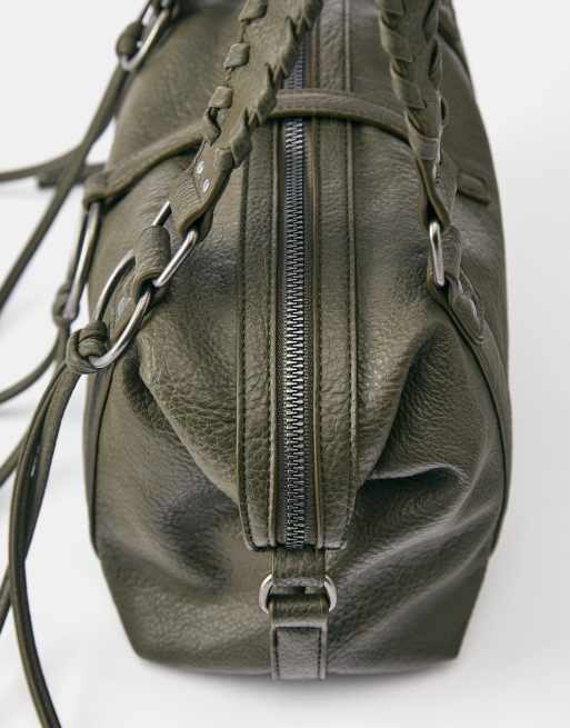 Pull&Bear - Sac porté épaule avec anneau - Kaki, 4 de 6