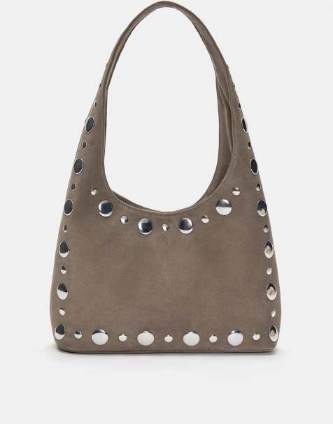 Pull&Bear - Sac porté épaule - Gris - view 1