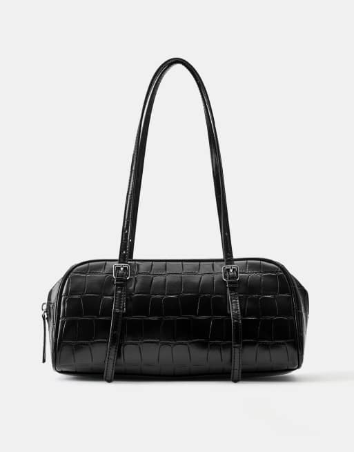 Pull&Bear sac porté épaule texturé noir, 2 de 5