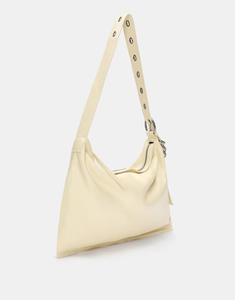 Pull&Bear - Sac porté épaule - Vanille - view 1