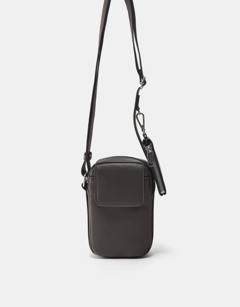 Pull&Bear - Sacoche bandoulière pour téléphone - Marron - view 1