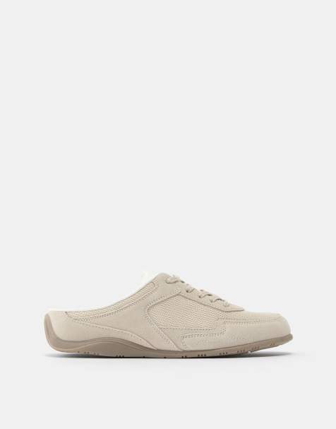 Pull&Bear - Sand-beige mules-sneakers - view 1