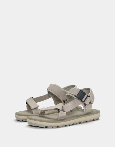 Pull&Bear - Sandalen met smalle bandjes in ecru - view 1