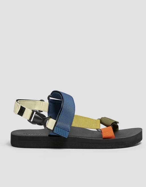 Pull&Bear - Sandaler med multifarvede farveblokke