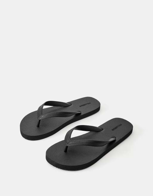Pull&Bear - Sandales à brides - Noir, 2 de 4