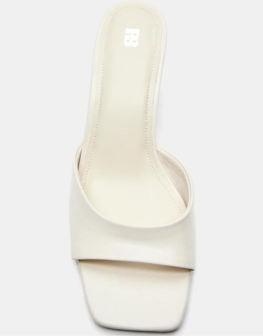 Pull&Bear - Sandales à talon - Blanc, 3 de 4