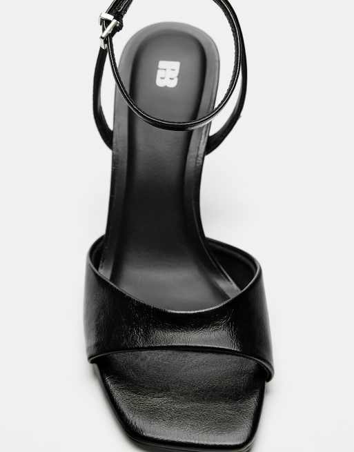 Pull&Bear - Sandales à talon - Noir, 4 de 4