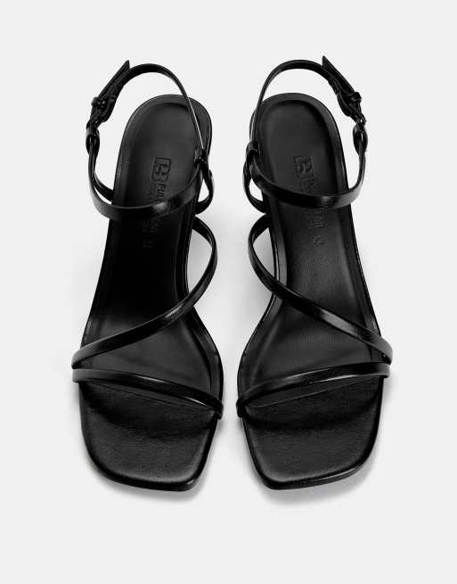 Pull&Bear - Sandales à talons et brides - Noir, 2 de 4