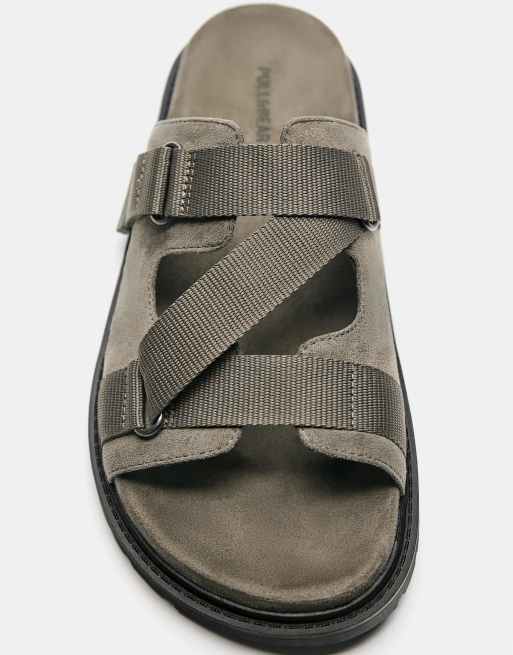 Pull&Bear - Sandales techniques - Taupe, 3 de 4