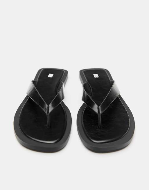Pull&Bear - Sandali bassi neri, 4 di 4