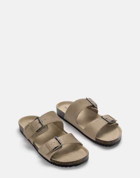 Pull&Bear - Sandali écru con fibbie - view 1