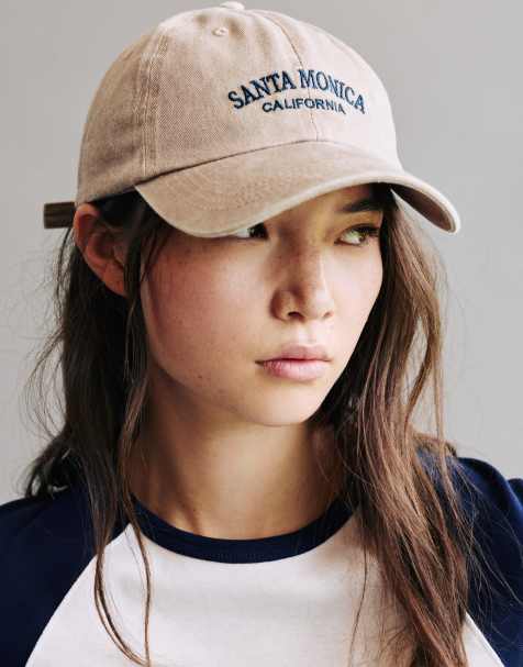 Pull&Bear Santa monica graphic cap in pink - view 1
