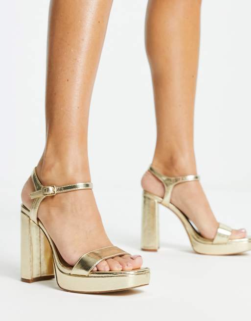 Scarpe platform oro hot sale