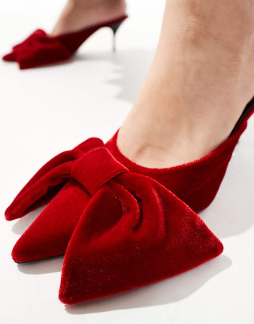 Scarpe rosse fiocco sales