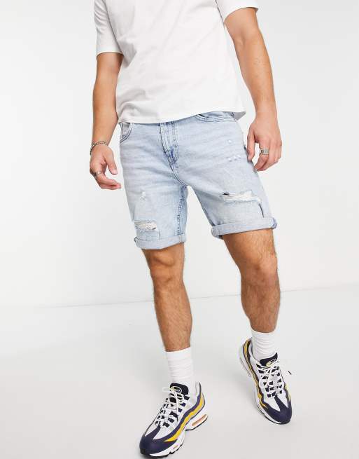 Asos mens denim shorts clearance
