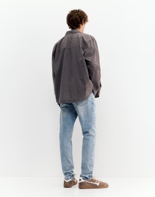 Pull&Bear – Schmale Jeans in Blassblau, 4 von 4