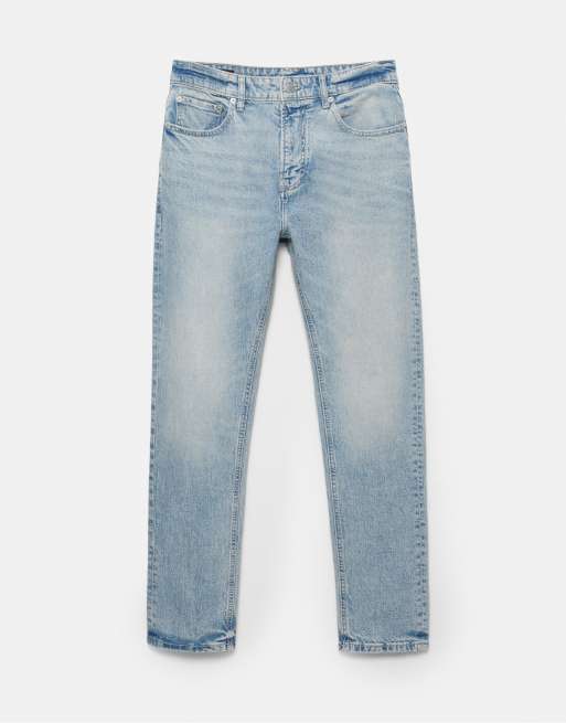 Pull&Bear – Schmale Jeans in Blassblau, 6 von 7