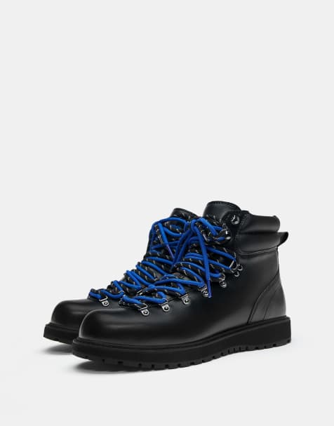 Pull&Bear – Schnürstiefel in Schwarz - view 1