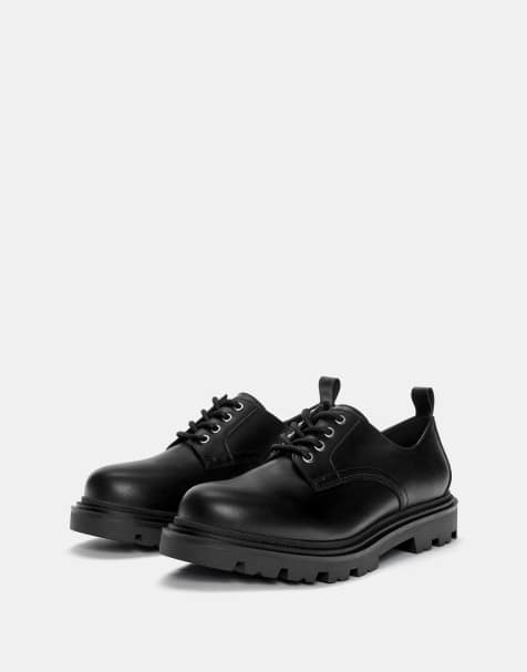 Pull&Bear - Schoenen met veters in zwart - view 1