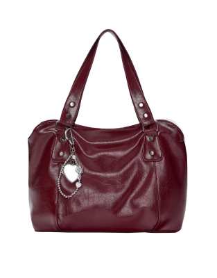 Pull & Bear - Schultertasche in Burgunderrot