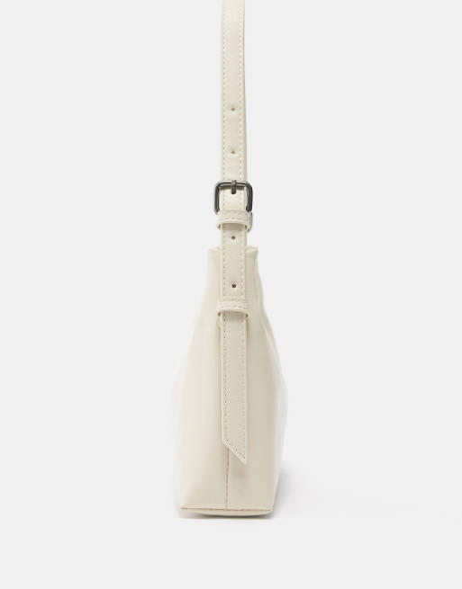 Pull&Bear – Schultertasche in Ecru, 2 von 4