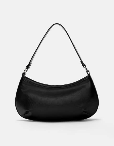 Pull&Bear – Schultertasche in Schwarz - view 1