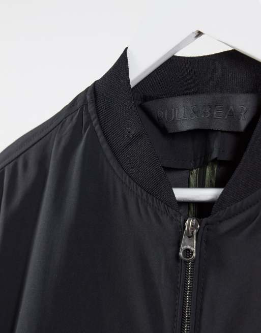 Pull&Bear – Schwarze Bomberjacke, 4 von 4