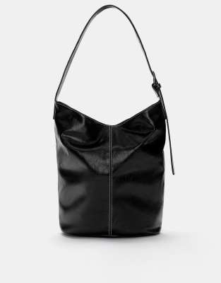 Pull & Bear - Schwarze Einkaufstasche