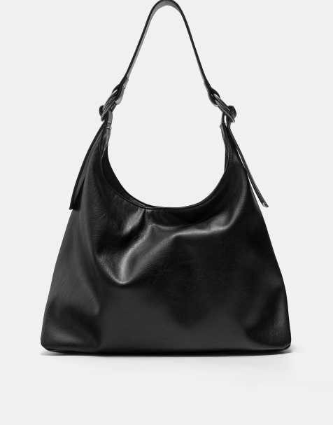 Pull&Bear – Schwarze Einkaufstasche - view 1