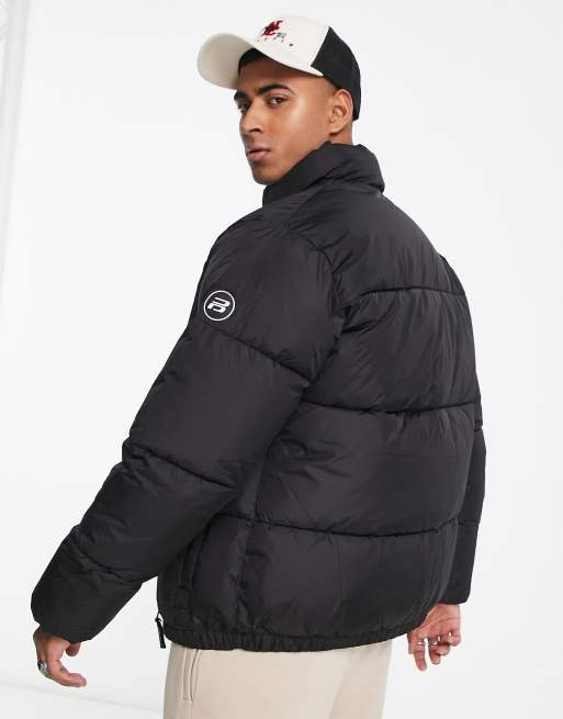 Pull&Bear – Schwarze Pufferjacke, 3 von 4
