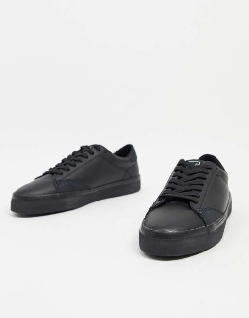 Pull&Bear – Schwarze Sneaker