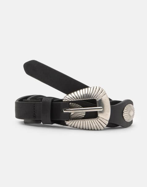 Pull&Bear – Schwarzer Gürtel - view 1