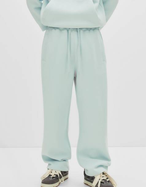 Pull&Bear – Schwere Jogginghose in Himmelblau - view 1