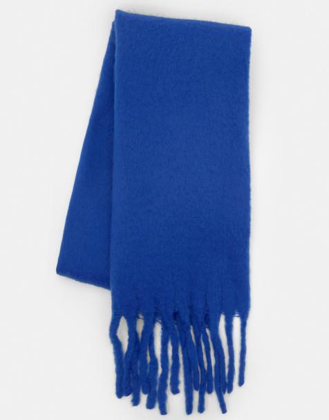 Pull&Bear - Sciarpa effetto mohair blu elettrico - view 1