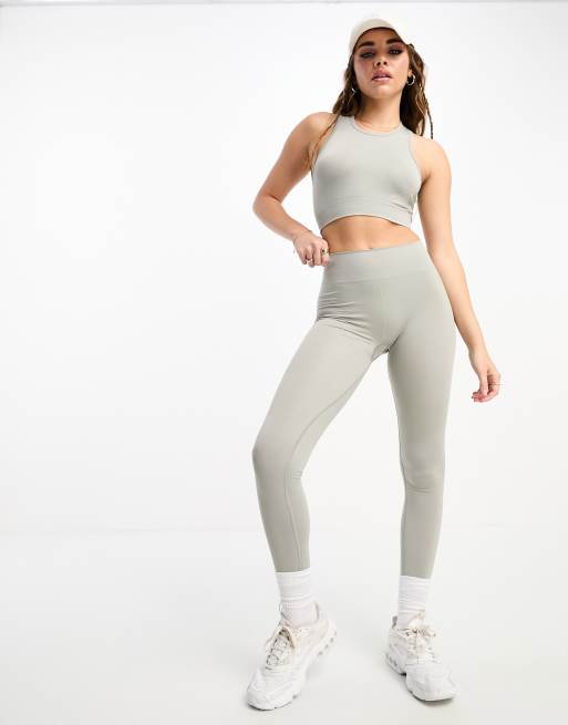 Light grey 2025 high waisted leggings