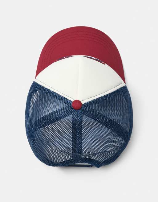 Pull&Bear - Service Supply - Truckerpet in rood, 4 van 4