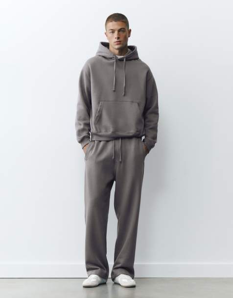 Pull&Bear set joggers e felpa grigio - view 1
