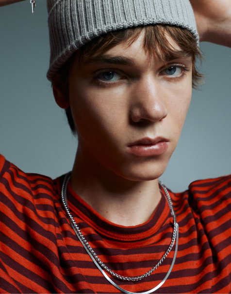 Pull&Bear - Set van 2 kettingen van roestvrij staal - view 1