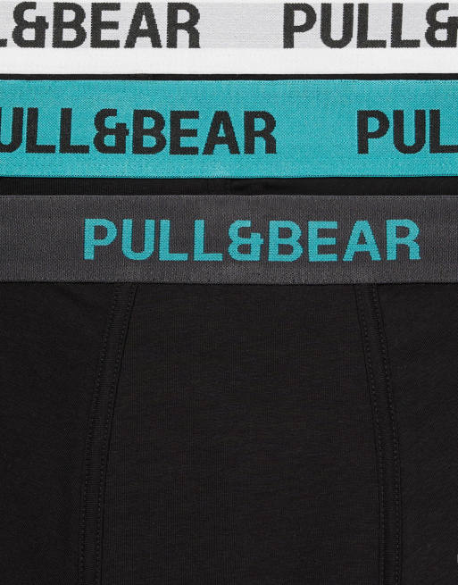 Pull&Bear - Set van 3 boxershorts in andere kleuren, 2 van 4