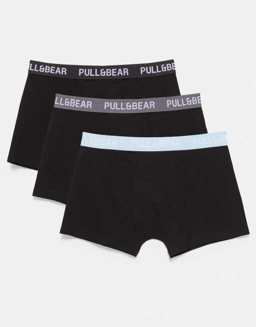Pull&Bear - Set van 3 boxershorts in andere kleuren, 2 van 4