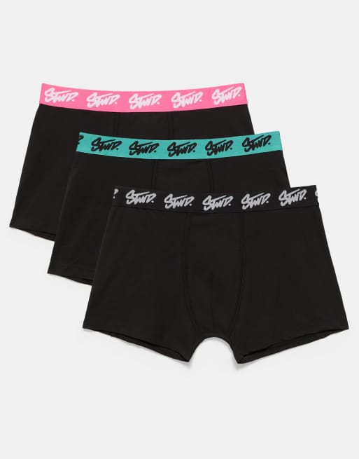Pull&Bear - Set van 3 boxershorts in andere kleuren, 2 van 5