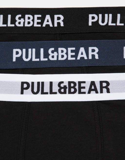 Pull&Bear - Set van 3 boxershorts in verschillende kleuren, 2 van 4