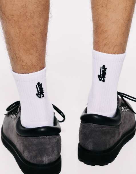 Pull&Bear set van 3 paar middelhoge sokken in wit - view 1