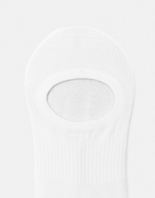 Pull&Bear - Set van 4 onzichtbare enkelsokken in wit, 3 van 3